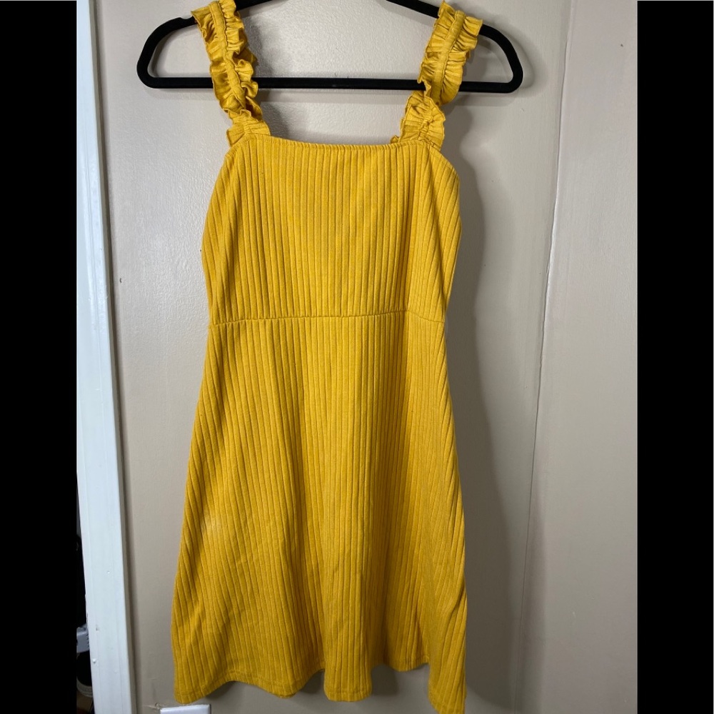 Yellow skater dress